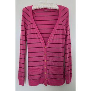 Juicy Couture Pink Striped Cardigan